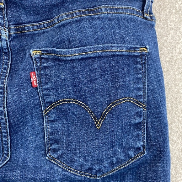 Levi’s 721 high rise skinny jeans size 32 dark wash wardrobe basics bodycon - Picture 7 of 11
